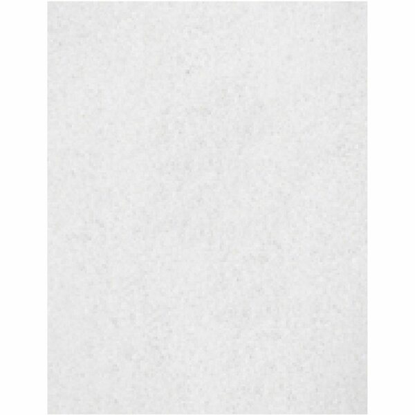 Genuine Joe Polishing Floor Pad - 14in x 20in - White -5 / Pack, 5PK GJOH8054